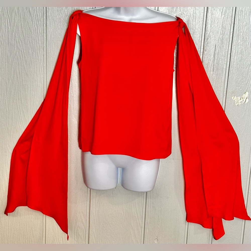 Milly Bold Orange Off-Shoulder Tank Top - FINAL PRICE